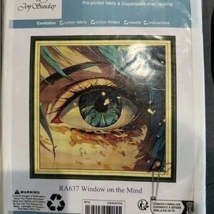 "Window On The Mind" Stamped Cross Stitch Kit byJoy Sunday Color Coded Chart BM